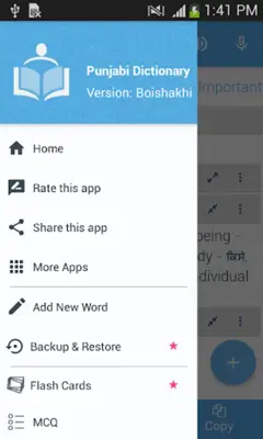 Punjabi Dictionary Multifuncti android App screenshot 5
